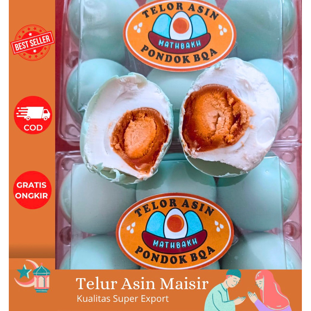 

Paket Hemat Isi 6 Telur Asin Masir Kwalitas Super (Export)