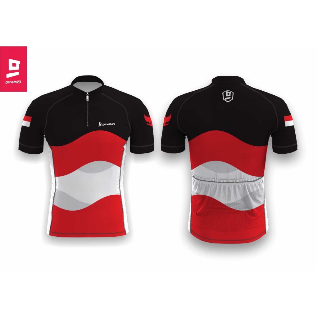 JERSEY SEPEDA KEMERDEKAAN INDONESIA HUT RI KE-80 - JERSEY SEPEDA ROADBIKE GENETHICS - JERSEY INDONES