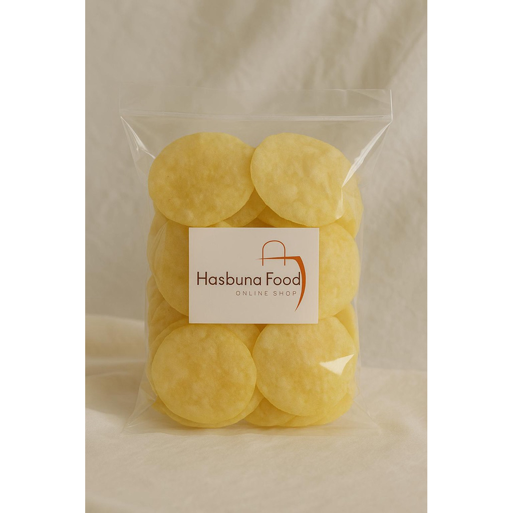 

EMPING MELINJO MENTAH 1 KG UKURAN LB SUPER TIPIS