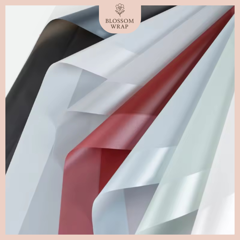 

Cellophane Flower Wrapping Big Line Color Kertas Buket Bunga Waterproof Ecer KB27