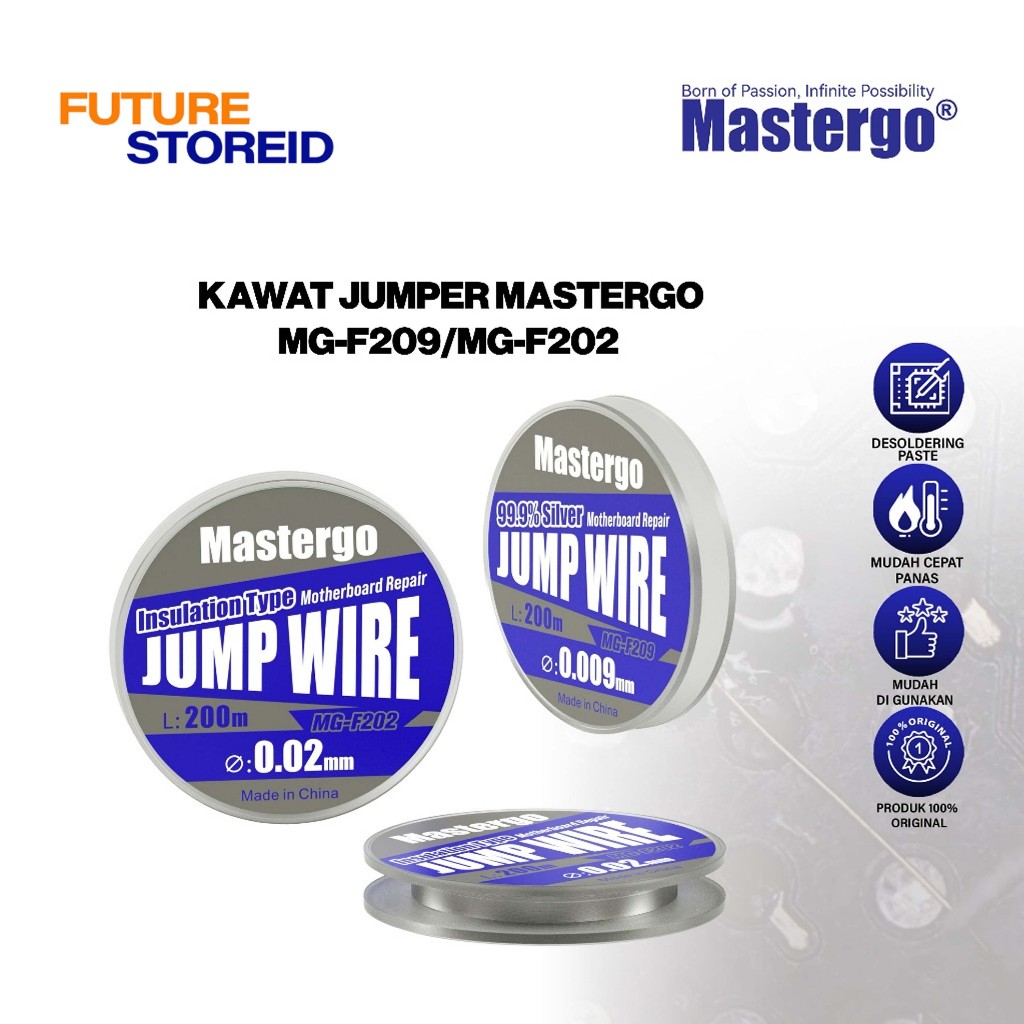 Kawat Jumper MG-F209/MG-G202 MASTERGO Original - Kawat Jumper Wire MG-F209 0.009mm /MG-F202 0.02mm O