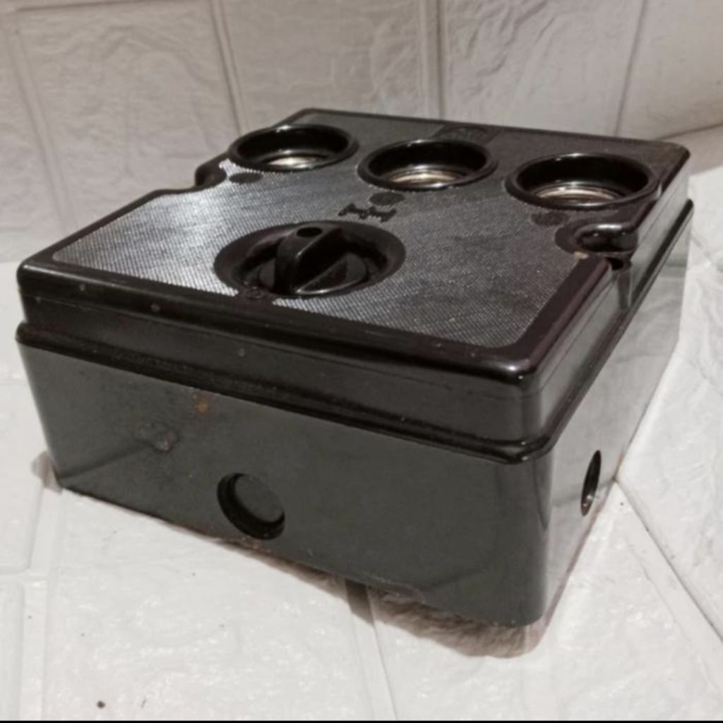 BOX SEKRING FUSE LISTRIK MERK HH - 3 GROUP ASLI DRAT KUNINGAN BERKUALITAS