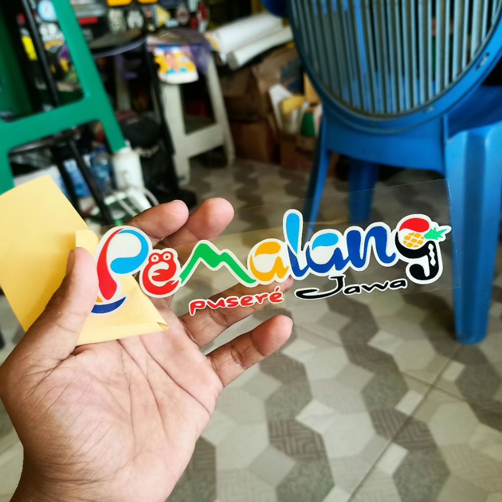 Stiker Pemalang Pusere Jawa Cutting Sticker Custom Timbul Motor Mobil Kaca Helm