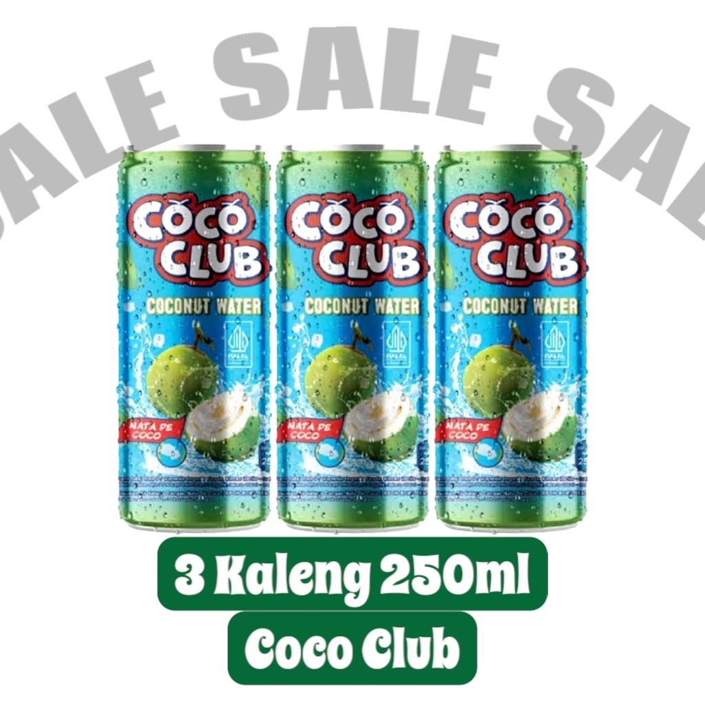 

Coco Club Coconut Water Minuman Kaleng 250ml - 3 Kaleng