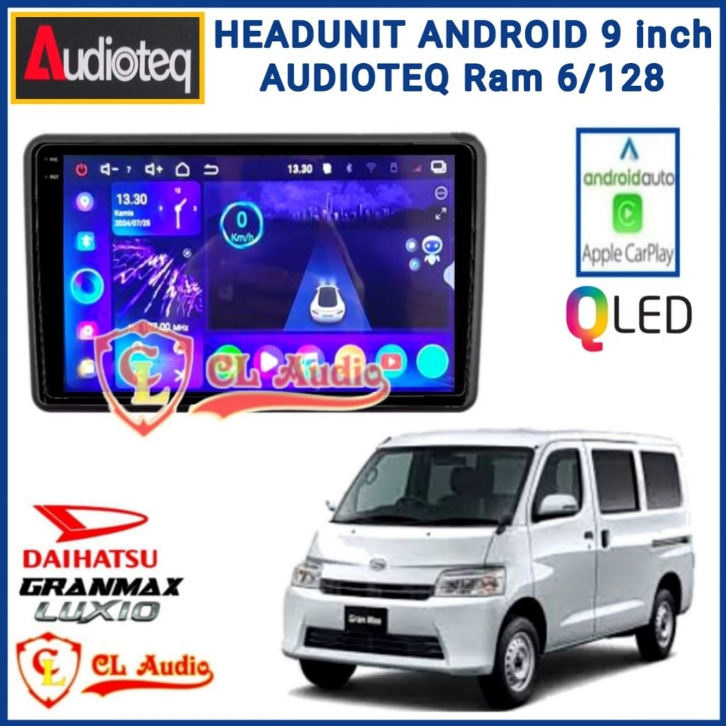 Head Unit Android Audioteq 9 Inch  Grandmax Ram 6/128GB