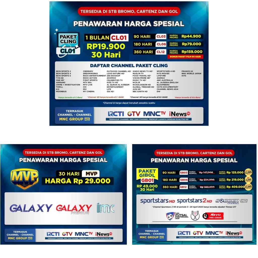 Kvision Paket Cling Gibol Mvp Gratis Mnc Group Rcti