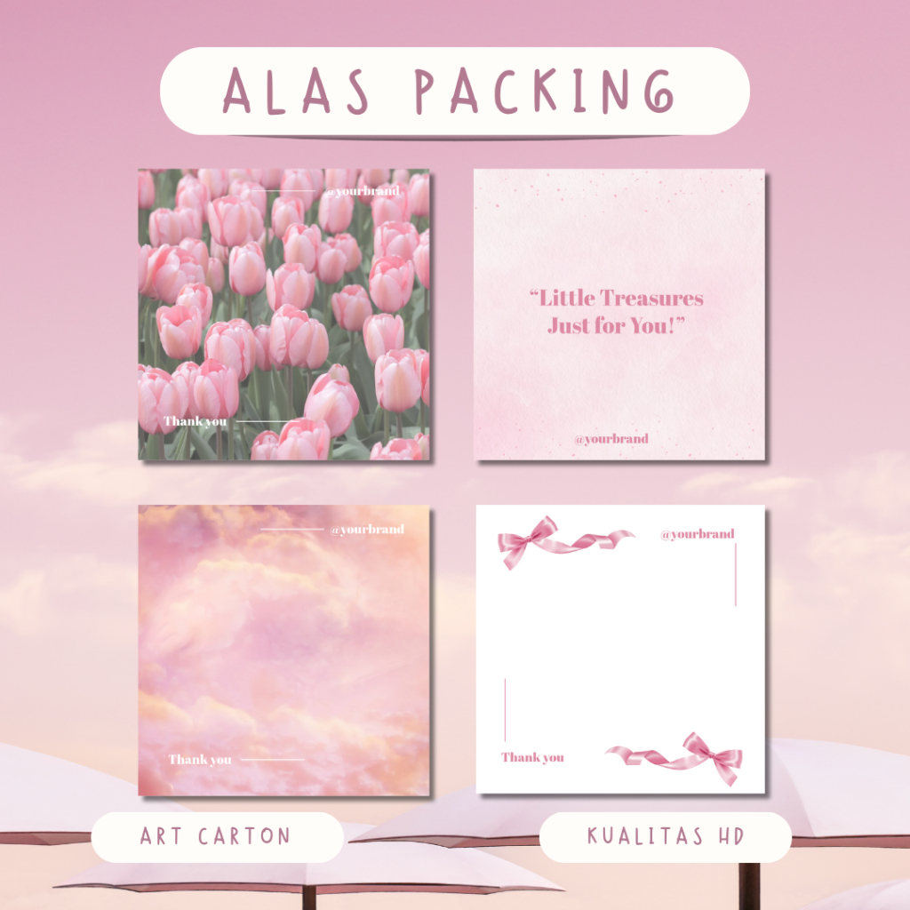 

ALAS PACKING AESTHETIC | PASTEL PINK | ALAS ACCESORIES | ART CARTON TEBAL HD BY WATERMIAOW