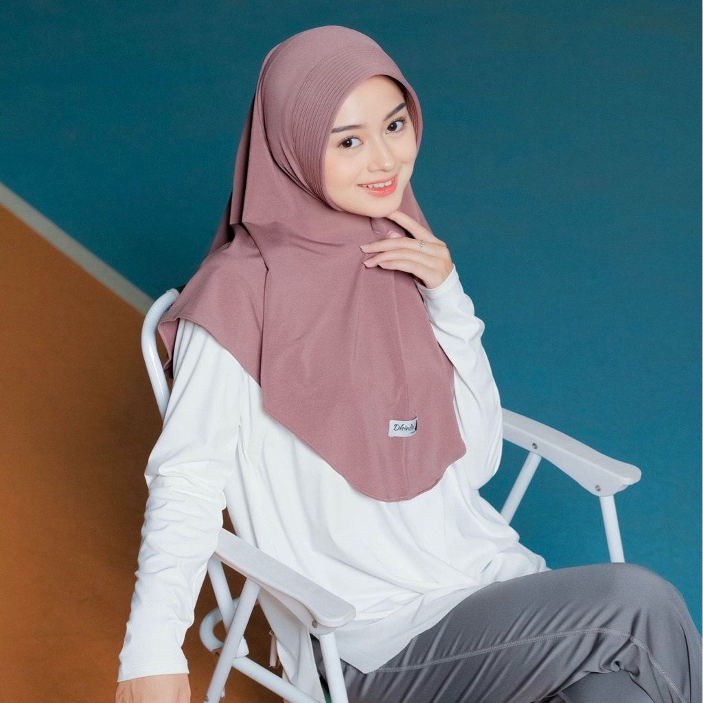 Dhinda Hijab - Daily Hijab Pet Instan Jersey Ity Size M