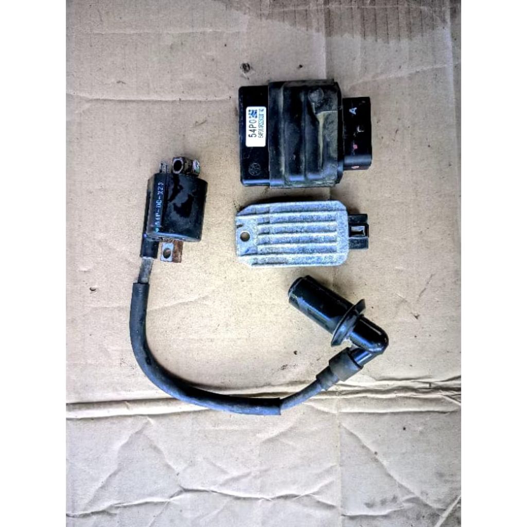 ECU/CDI SET KIPROK+KUIL YAMAHA MIO J PNP MIO GT ASLI CABUTAN