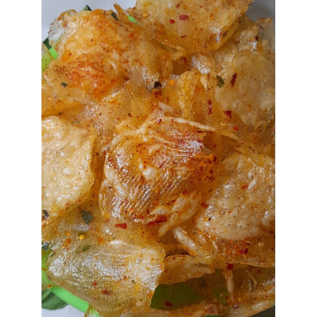 

kripik elod kaca pedas daun jeruk 200gram