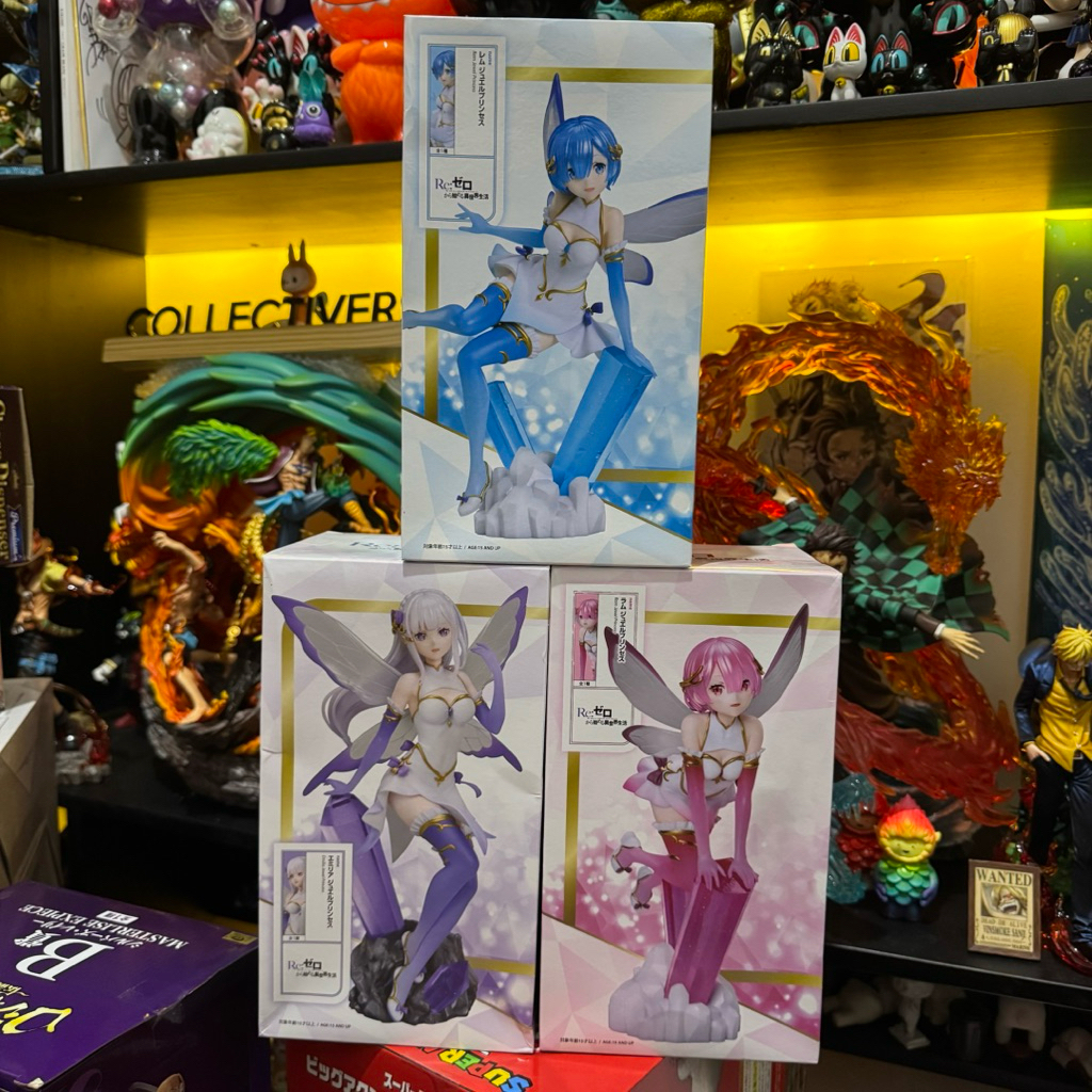 ElCOCO Re:Zero Starting Life in Another World Ram,Rem,Emillia (Jewel Princess) 1/7 Scale Figure H7