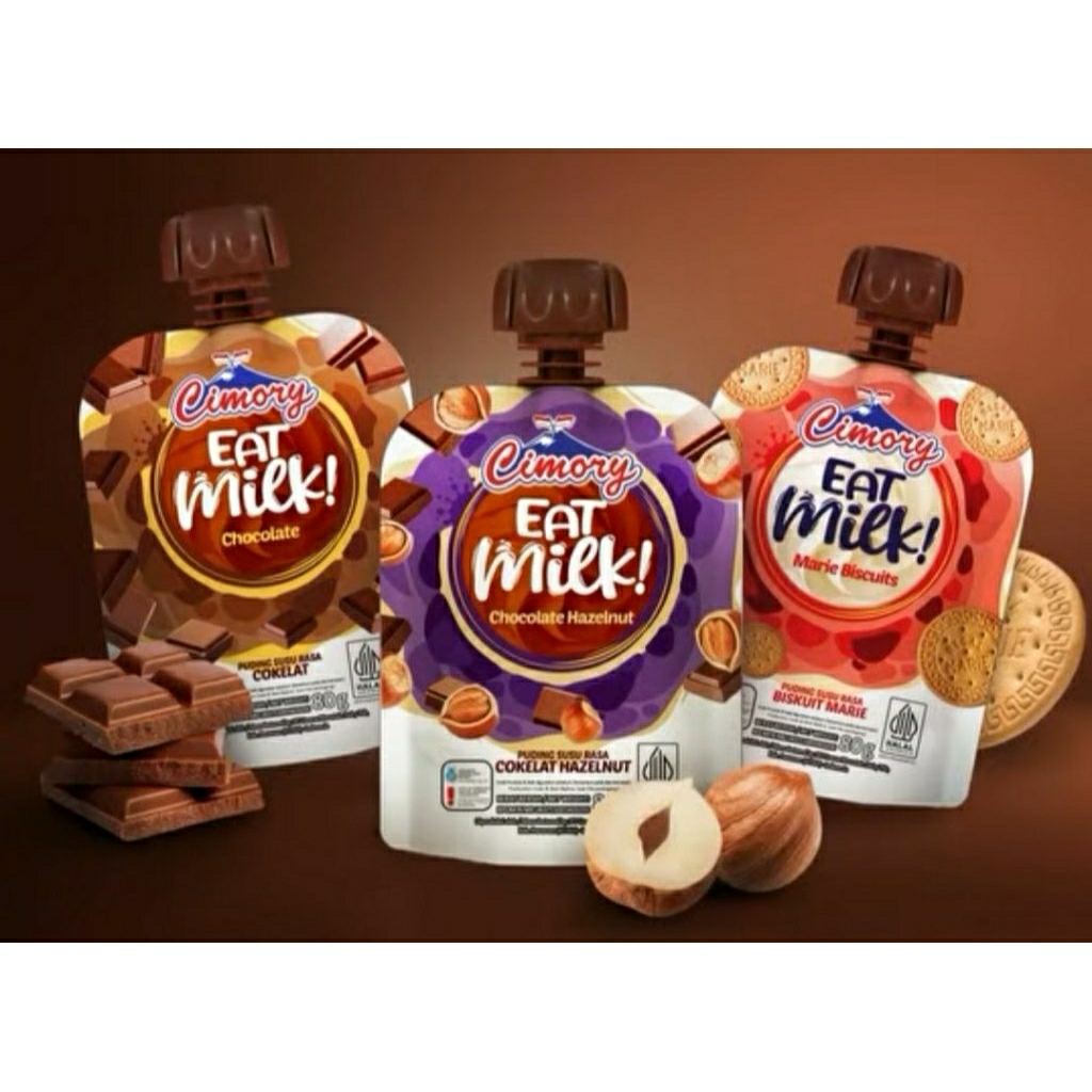

Eat Milk Cimory 80gr Chocolate/Hazelnut/Marie Biscuits