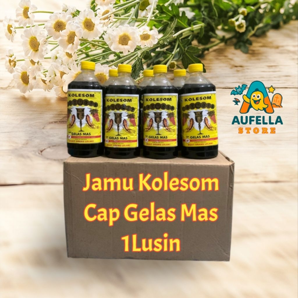 

Jamu Kolesom Untuk Pegal Linu Cap Gelas Mas 1000ml Herbal 1 Lusin 12 pcs