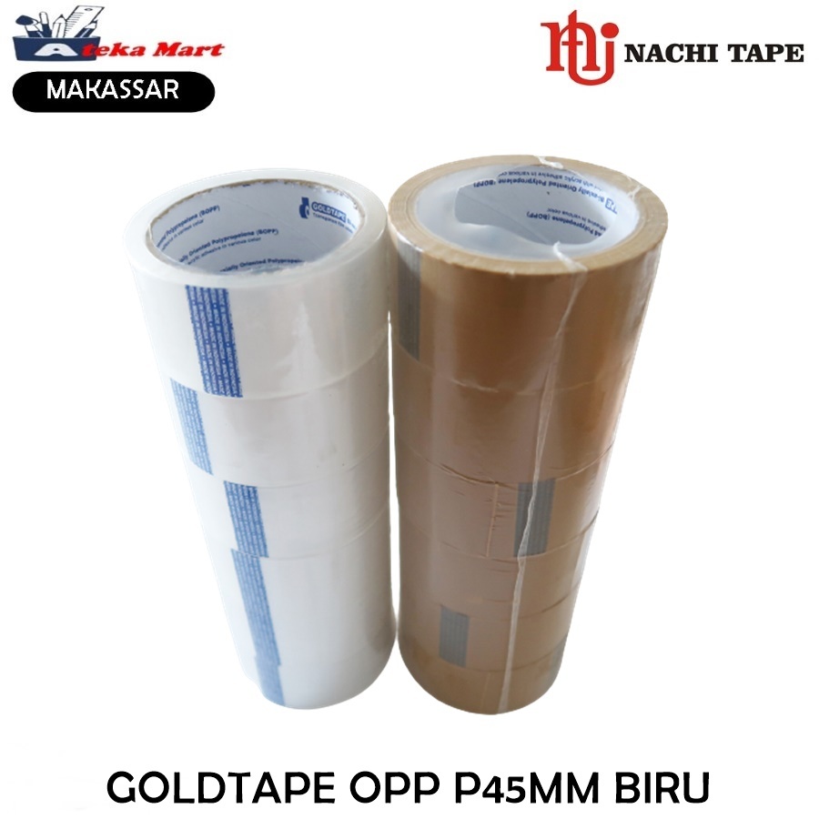 

[SLOP/6 ROLL] NACHI OPP 46 BIRU ISOLASI DUS GOLDTAPE