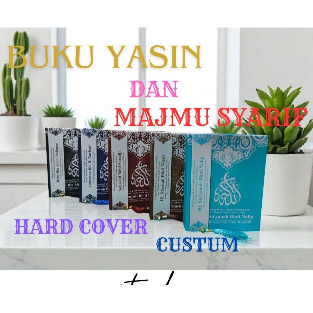 BUKU YASIN & MAJMU SYARIF HARD COVER CUSTUM