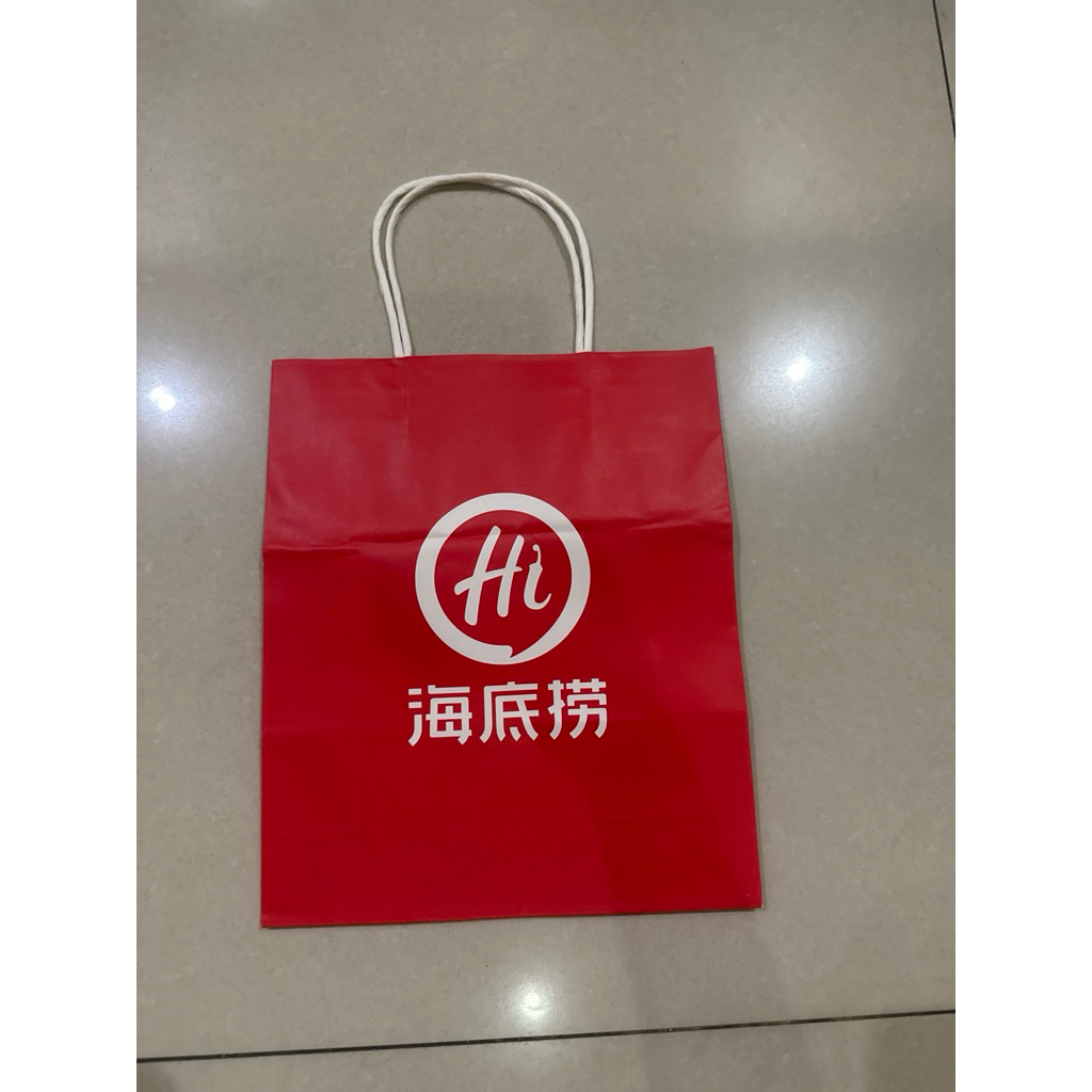 

Paperbag kantongan tas kertas haidilao sedang