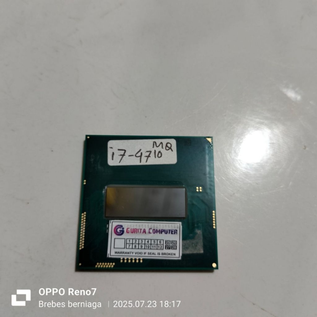 processor laptop Intel core i7-4710MQ generasi 4