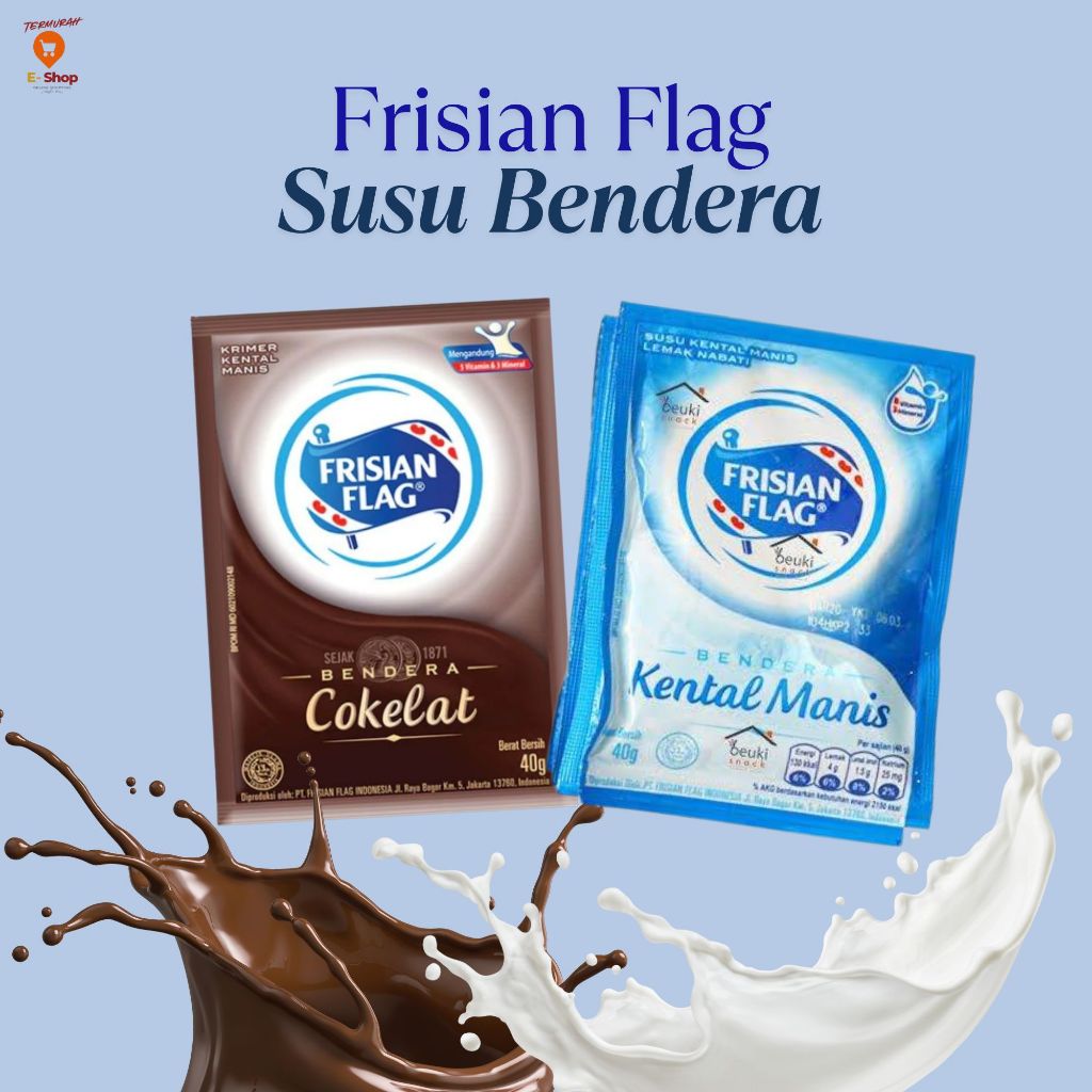 

Susu Kental Manis Frisian Flag Bendera Sachet 1 Renceng isi 6 Pcs 40g /Sachet