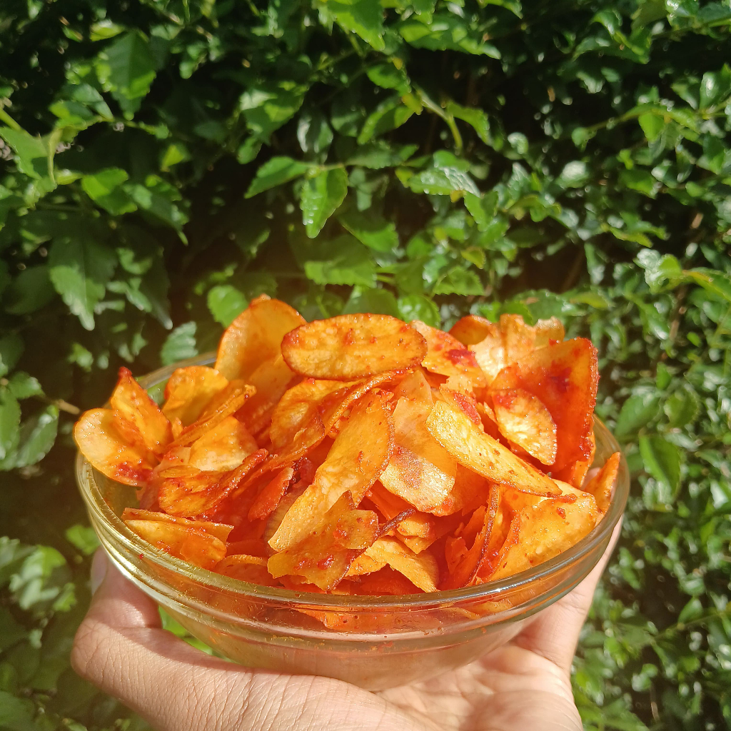 

Keripik Singkong Bumbu Rujak Balado Kemasan 250gr