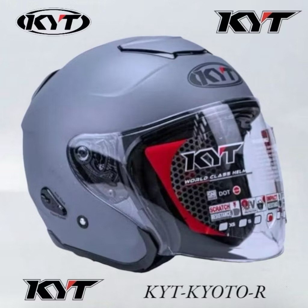 HELM KYT KYOTO ORIGINAL MERK SKS MIRIP ASLI 100% SNI FREE STIKER KYT