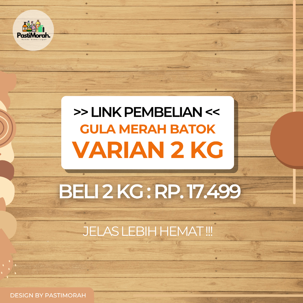 

GULA MERAH BATOK 2KG HALAL HARGA LEBIH HEMAT!!!