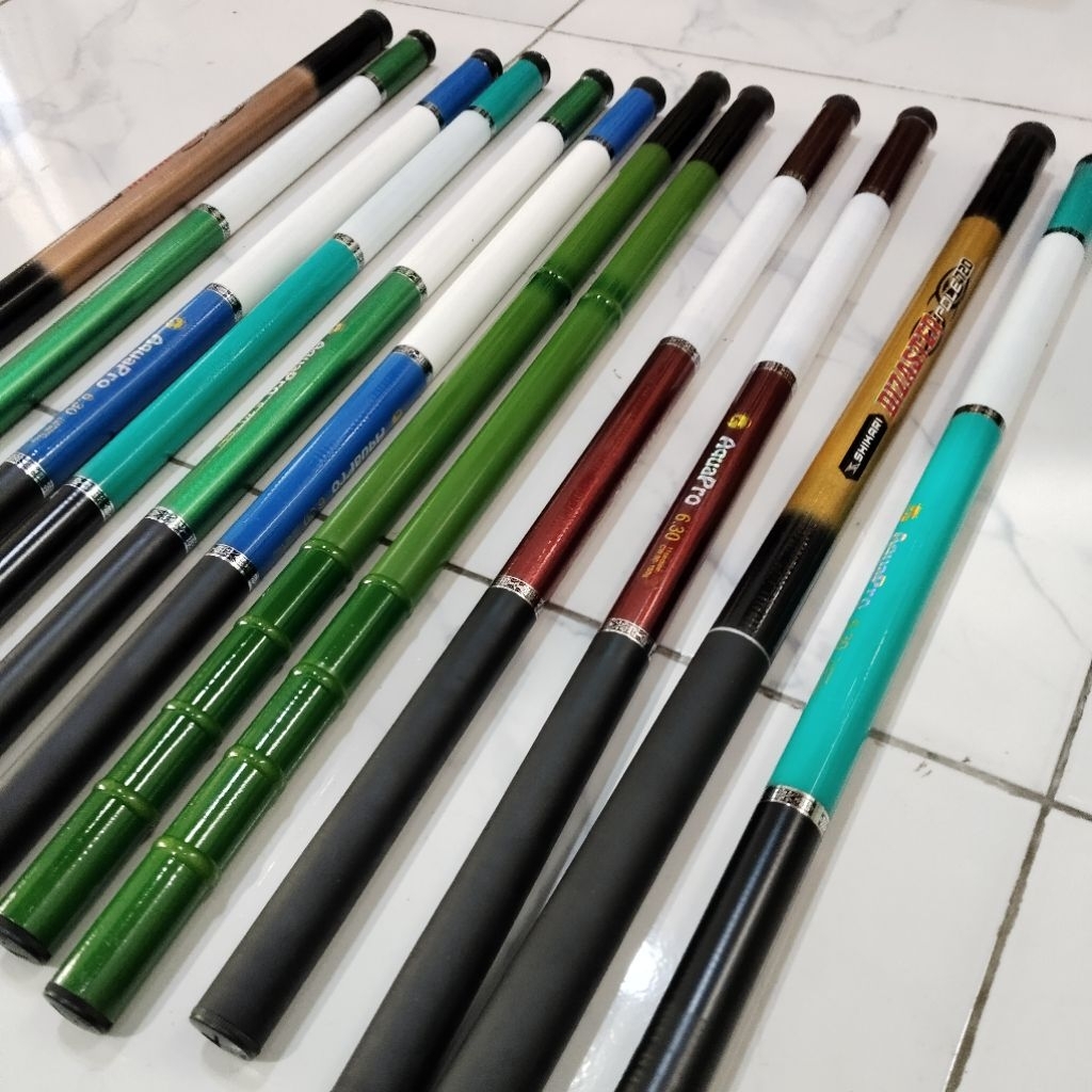 Tegek Bendera 7 meter, Tegek Bendera 6 meter, Tegek Bendera 5 meter, Joran Tegek Pancing Kuat Tongka