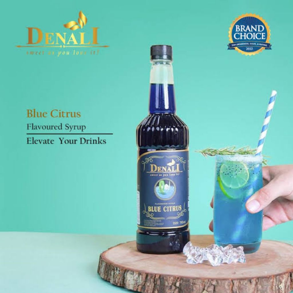 

Denali - Blue citrus denali 750ml - sirup minuman rasa blue citrus