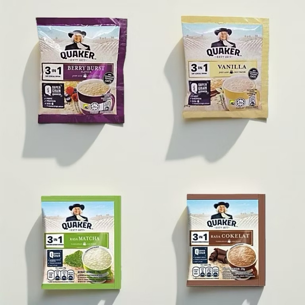 

Quaker oat 3in1 minuman sereal oat 28g ( 10pc ) VANILLA ONLY