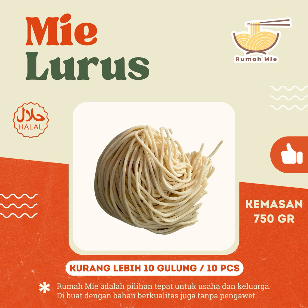 

Mie Lurus | Mie Pangsit | Mie Ayam | Mie Telur | Mie Jebew | Mie Ramen | Mie Pangsit Halal (Kemasan 750 Gr)