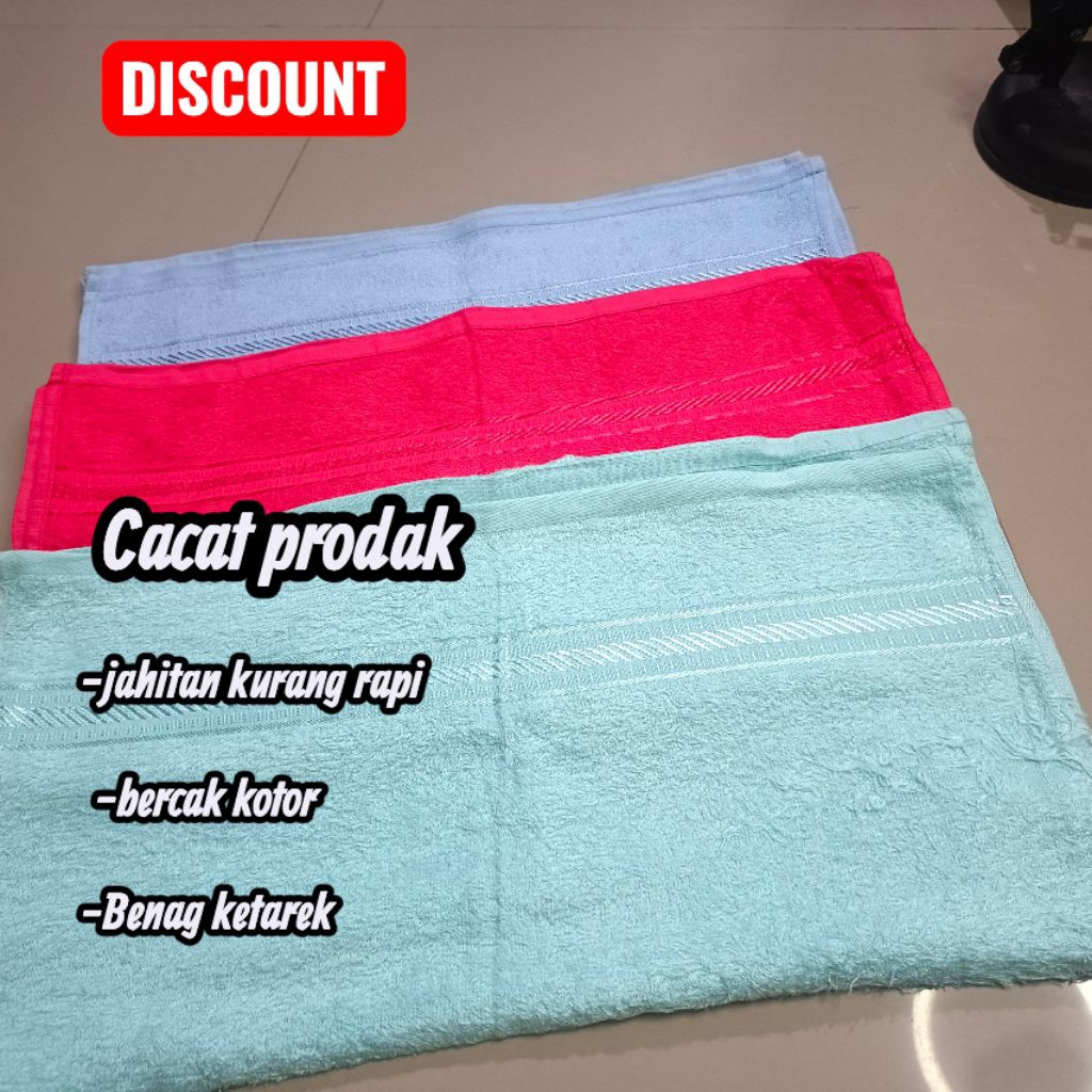 handuk cacat produksi paket 3pcs