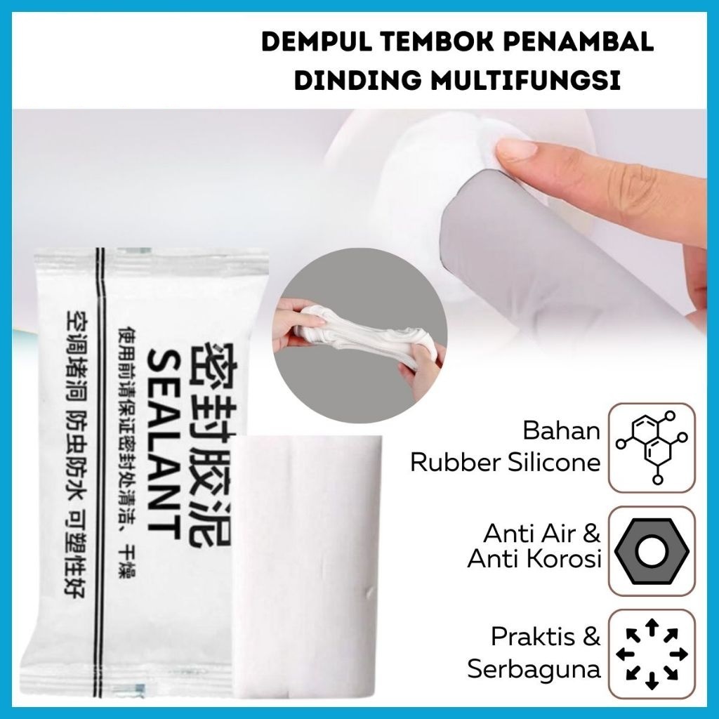 Dempul Tembok Dinding Lem Semen Serbaguna / Penambal Tembok Instan Anti Tikus