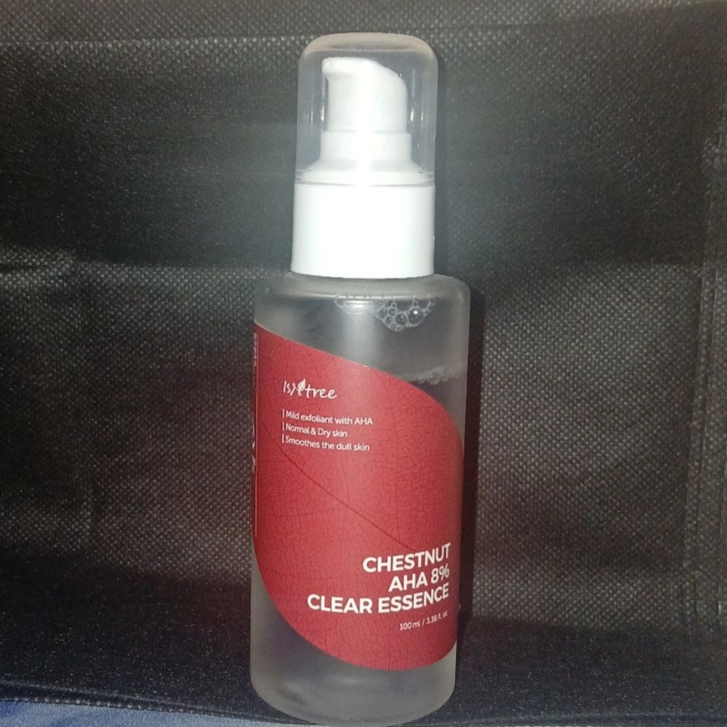 Isntree Chestnut AHA 8% Clear Essence 100ml preloved