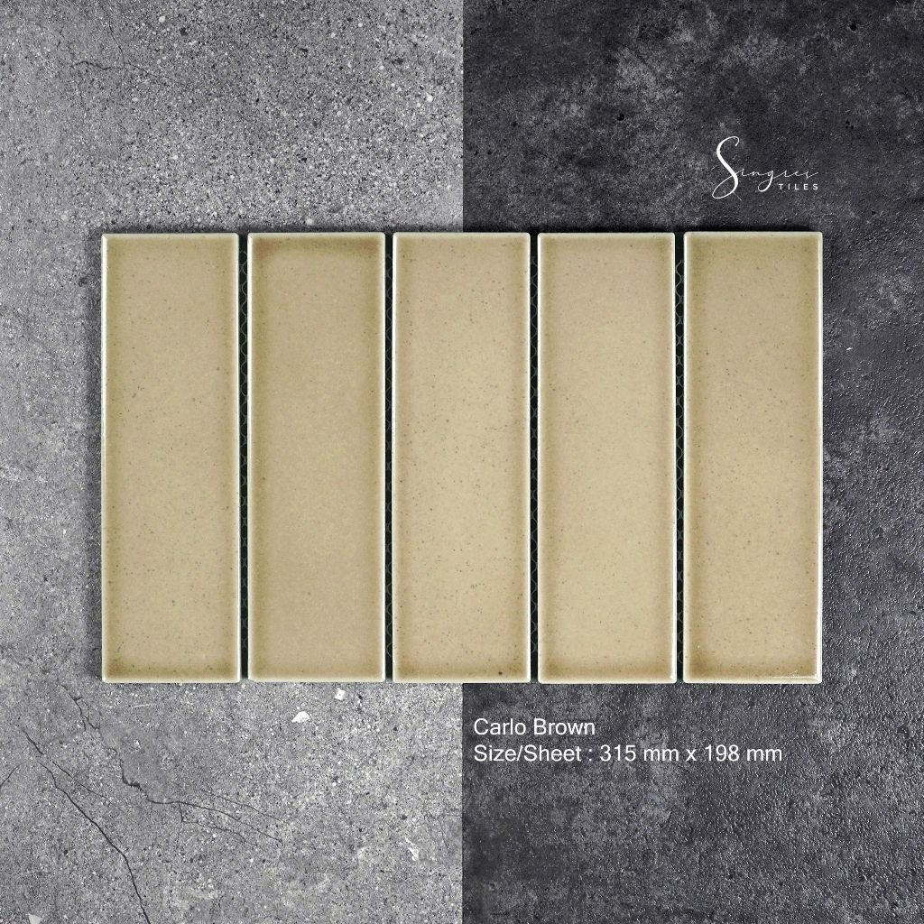 Singres Tiles - Brown Carlo Singres Mosaic Tiles