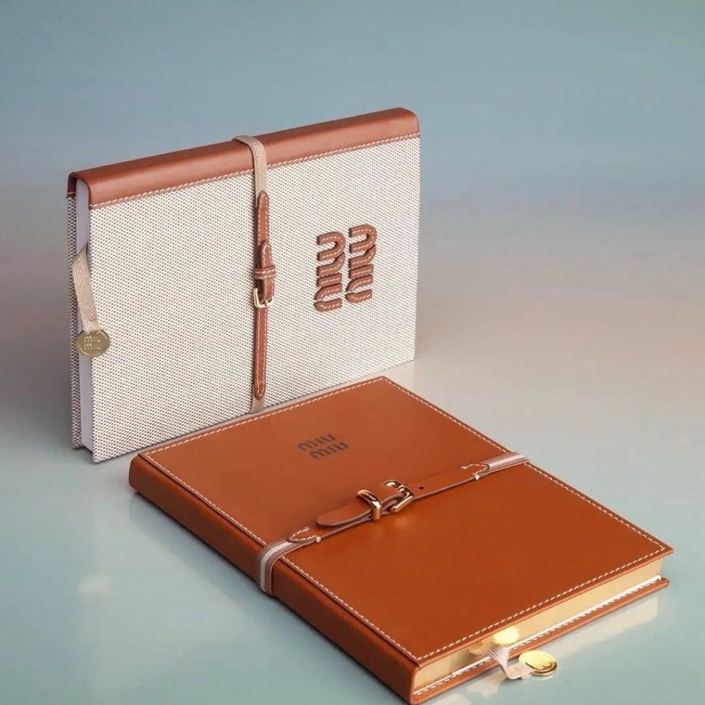 

Miuuu Leather Notebooks Buku Tulis Buku Journal Meeting Books