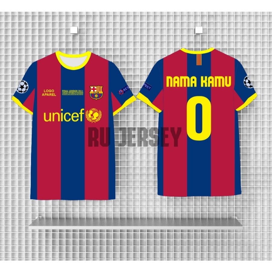 Jersey Barcelona Final UCL 2011 Full Printing