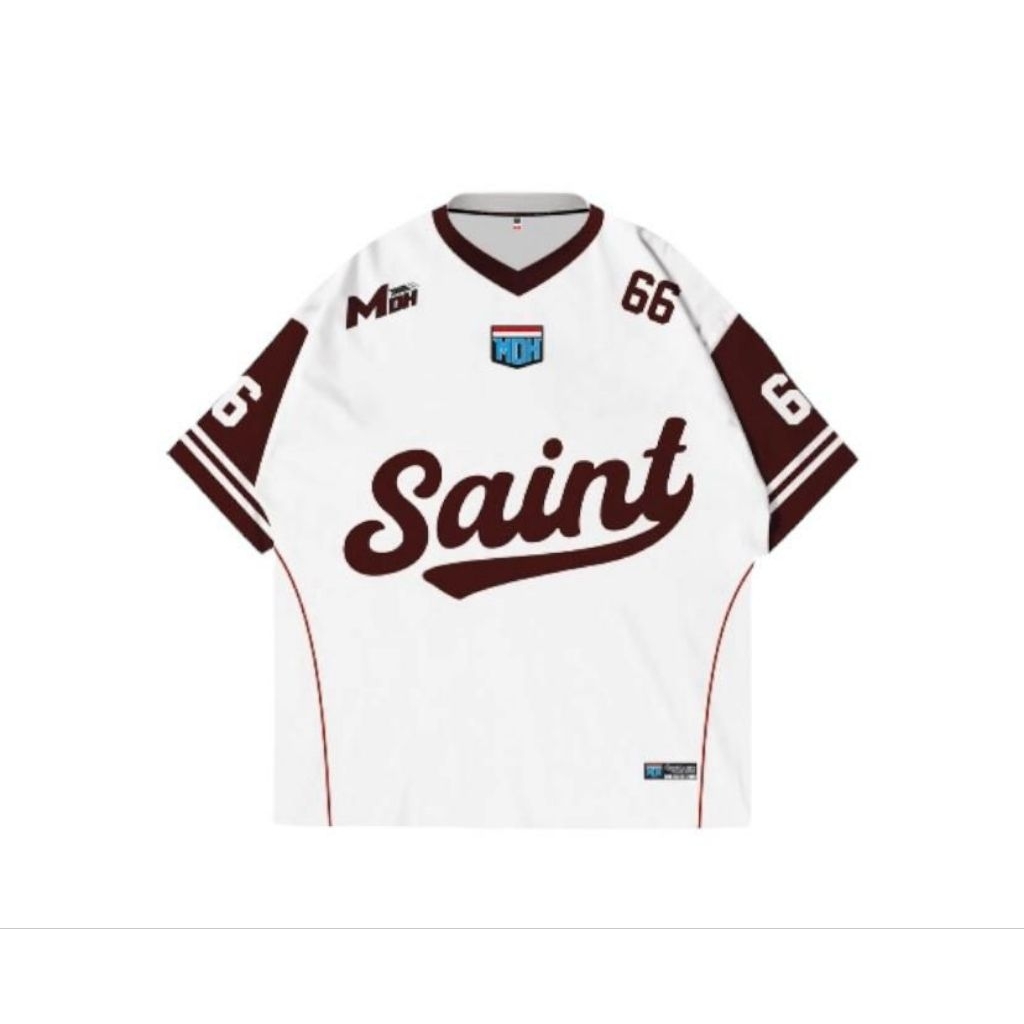 MDH SPORT WEAR Jersey Casual Jersey Rugby Number 66 Untuk Pria Dan Wanita Kos Oversize