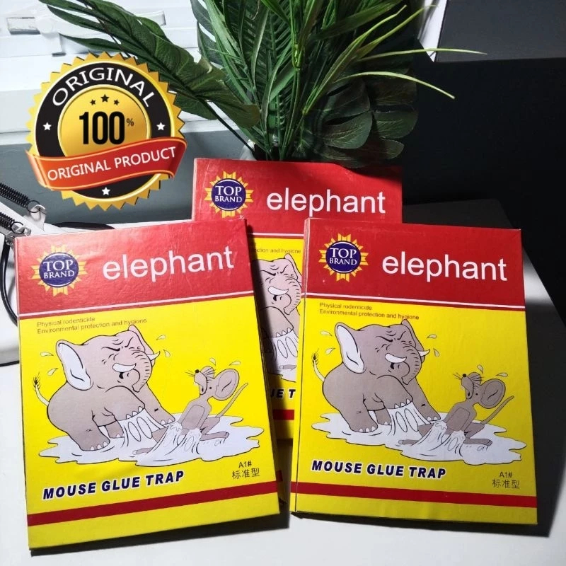 LEM TIKUS PAPAN SUPER LENGKET JEBAKAN PERANGKAP TIKUS CAP GAJAH / LEM TIKUS SUPER LENGKET