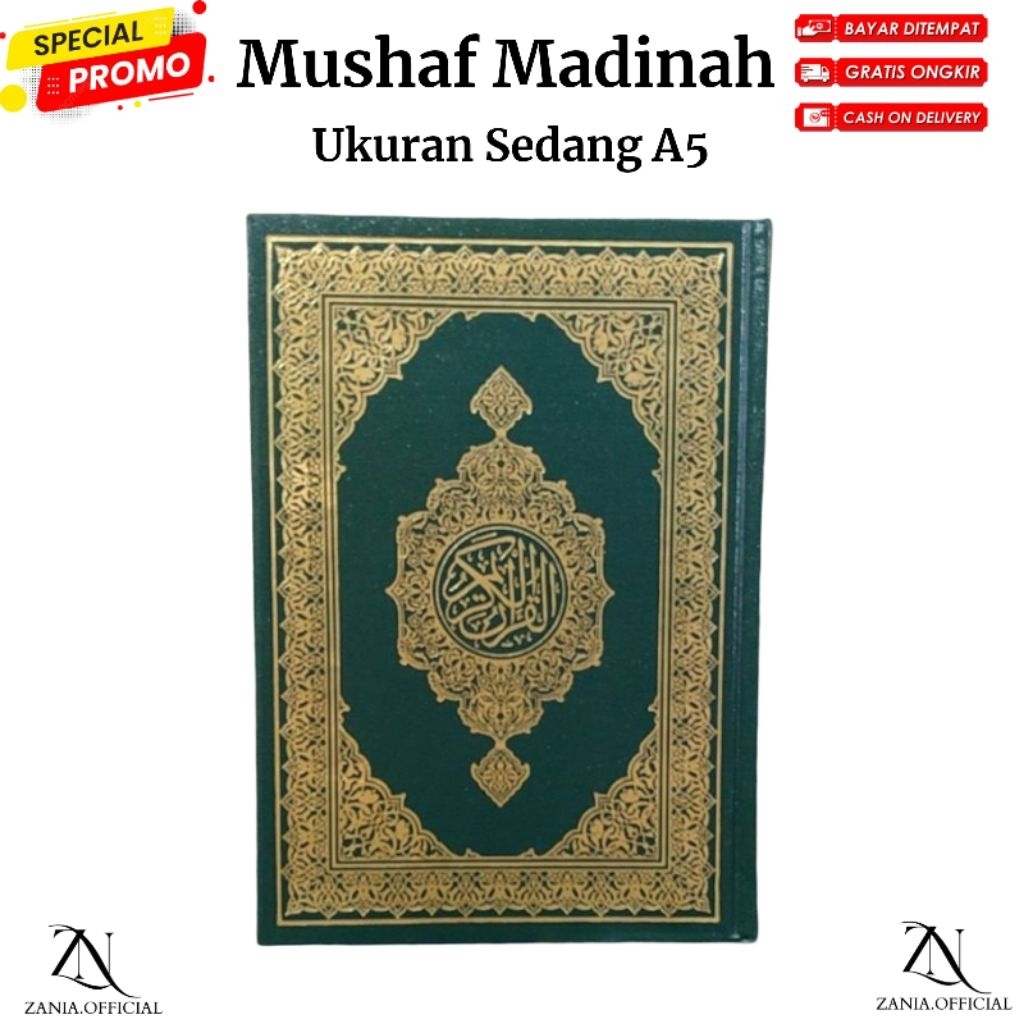 Mushaf Al-Qur’an Madinah Ukuran A5 (14x21 cm) Asli Import Saudi 20 Baris