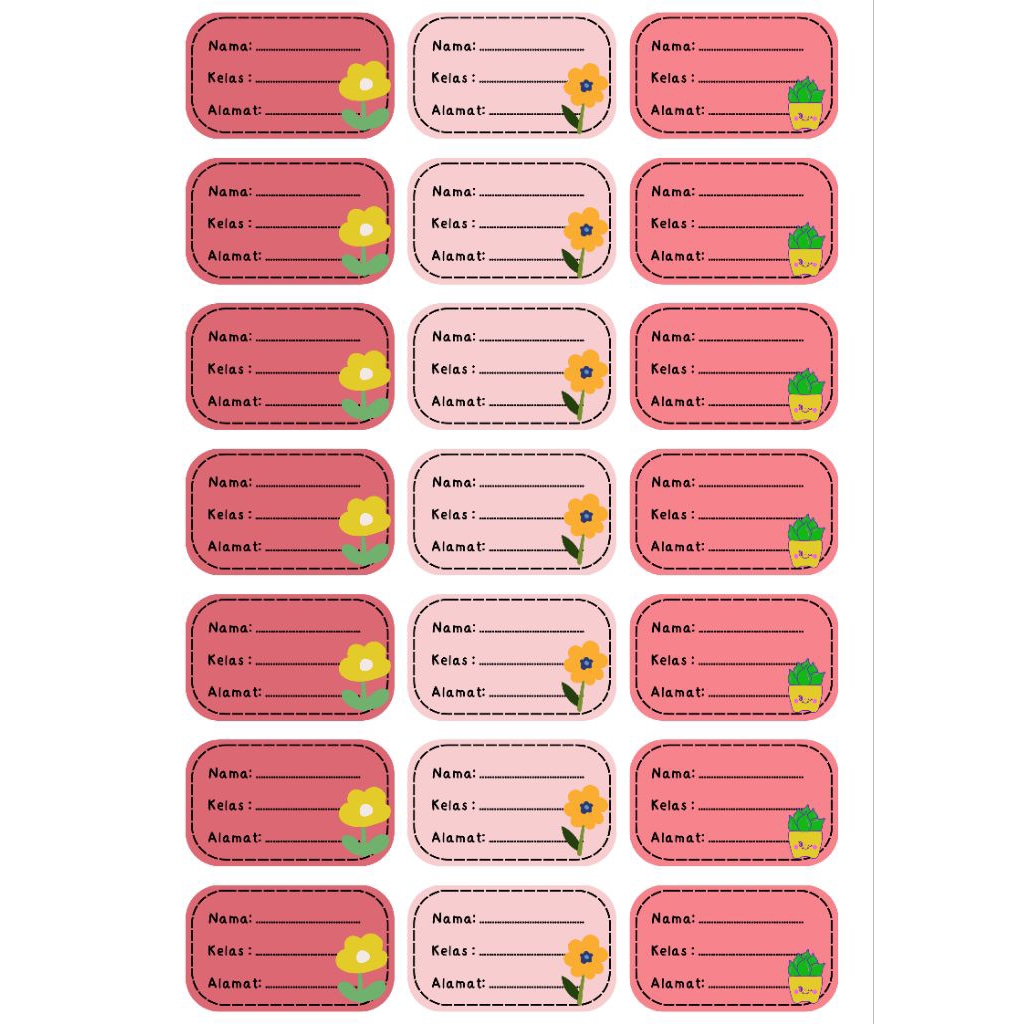 

Stiker Label Nama Mapel