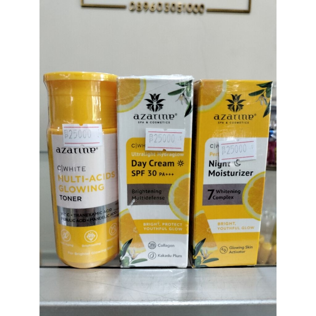 azarine toner azarine day&night cream