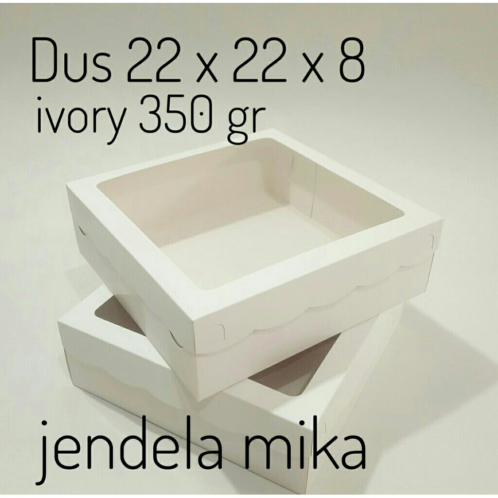Kotak kue bolu 22x22x8 box kue kotak kue doskue