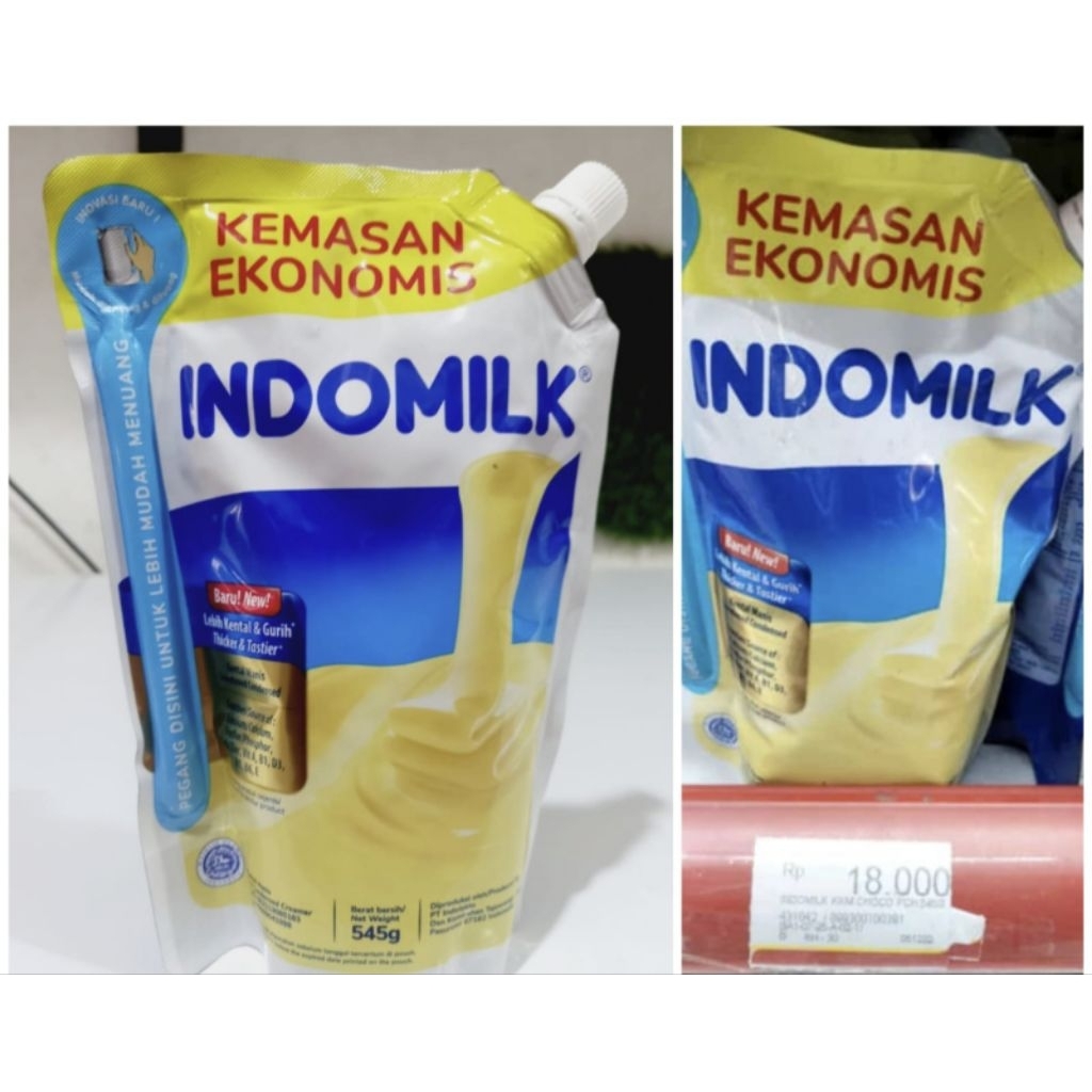 Indomilk 545gr / susu indomilk putih / susu kental manis