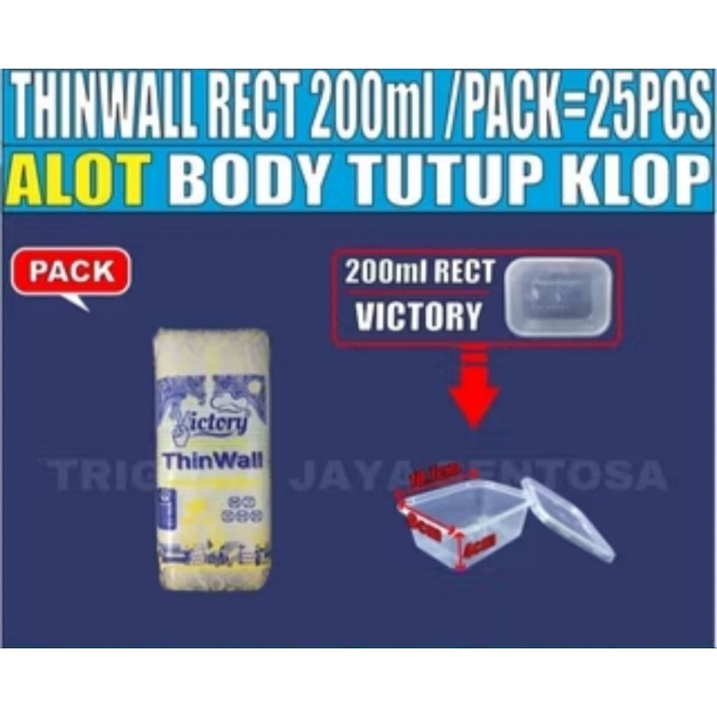 ThinWall Rectangle Victory 200ml