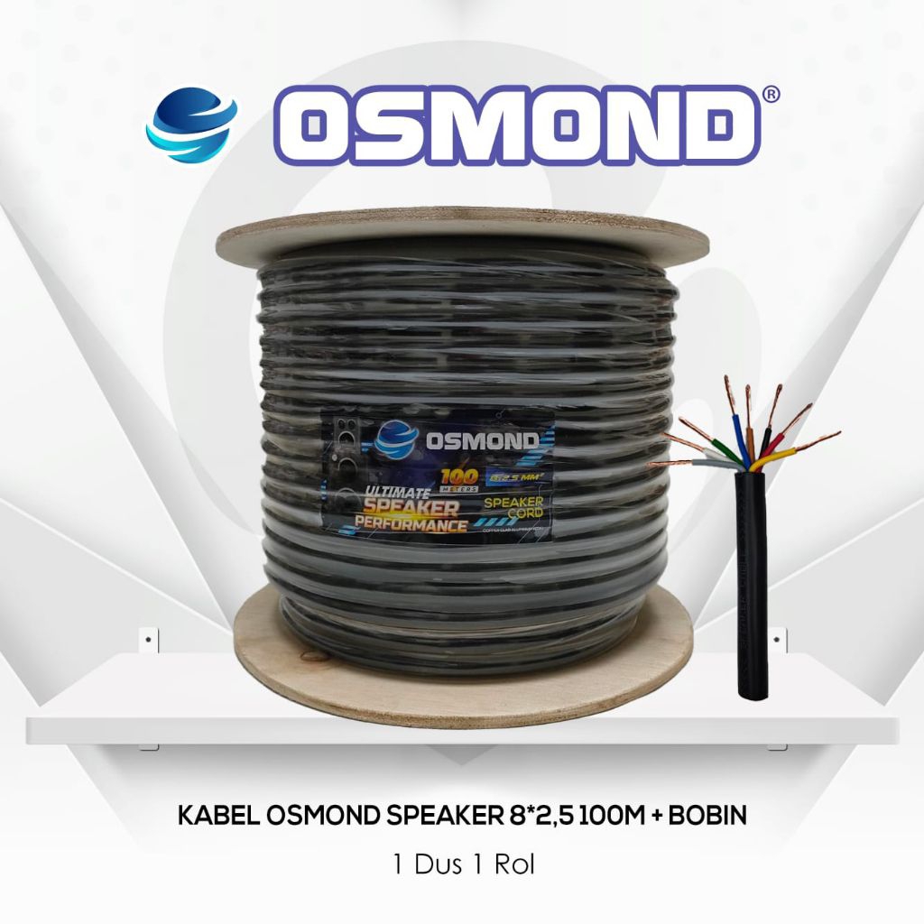 KABEL SPEAKER OSMOND 8x2,5 SERABUT TEMBAGA ISI 8 CORE 100 METER