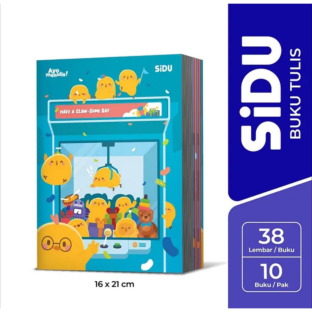 

(Dapat Bonus) PAKET HEMAT 2 PAK SIDU 38 LEMBAR (20 BUKU) Variasi Cewek Cowok Netral