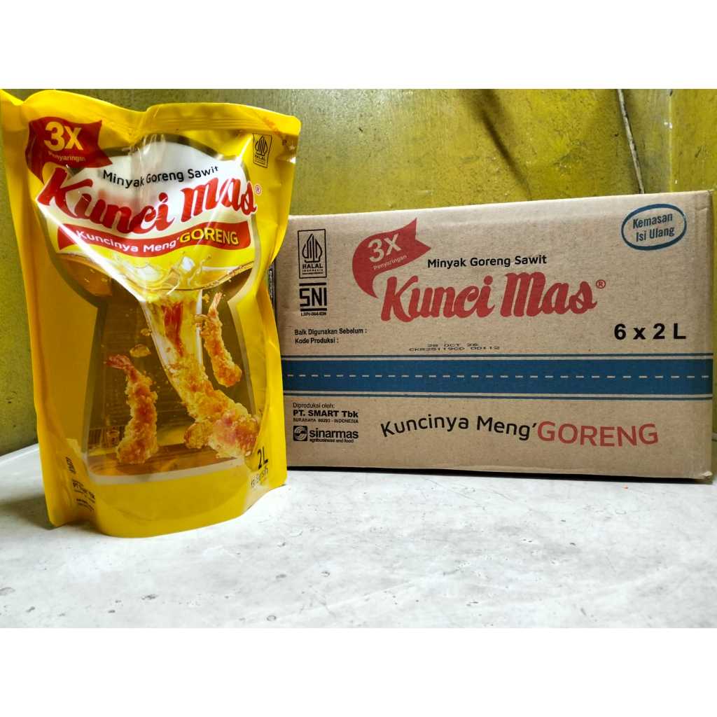

minyak goreng sawit kunci mas 2 liter