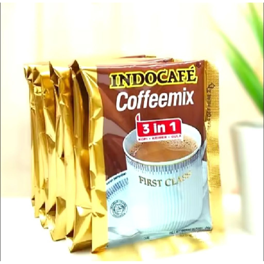 

Indocafe coffee mix instan 1 renceng isi 10 pcs