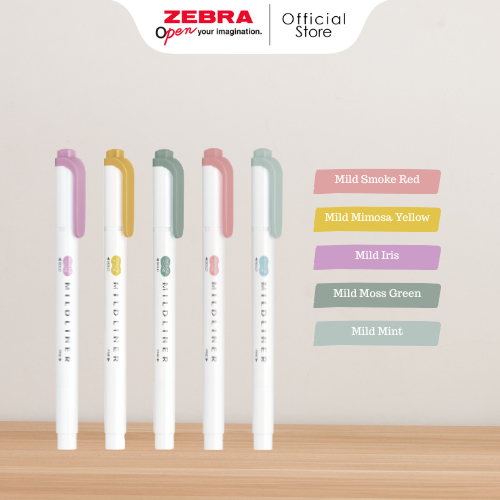 

Zebra Mildliner Mild - Double Sided Highlighter Penanda Halaman - Water-based Marker