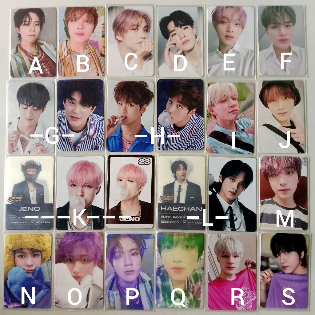 NCT DREAM JENO HAECHAN hot sauce ygm tc glitch mode glimo tc lenti ccomaz photocard