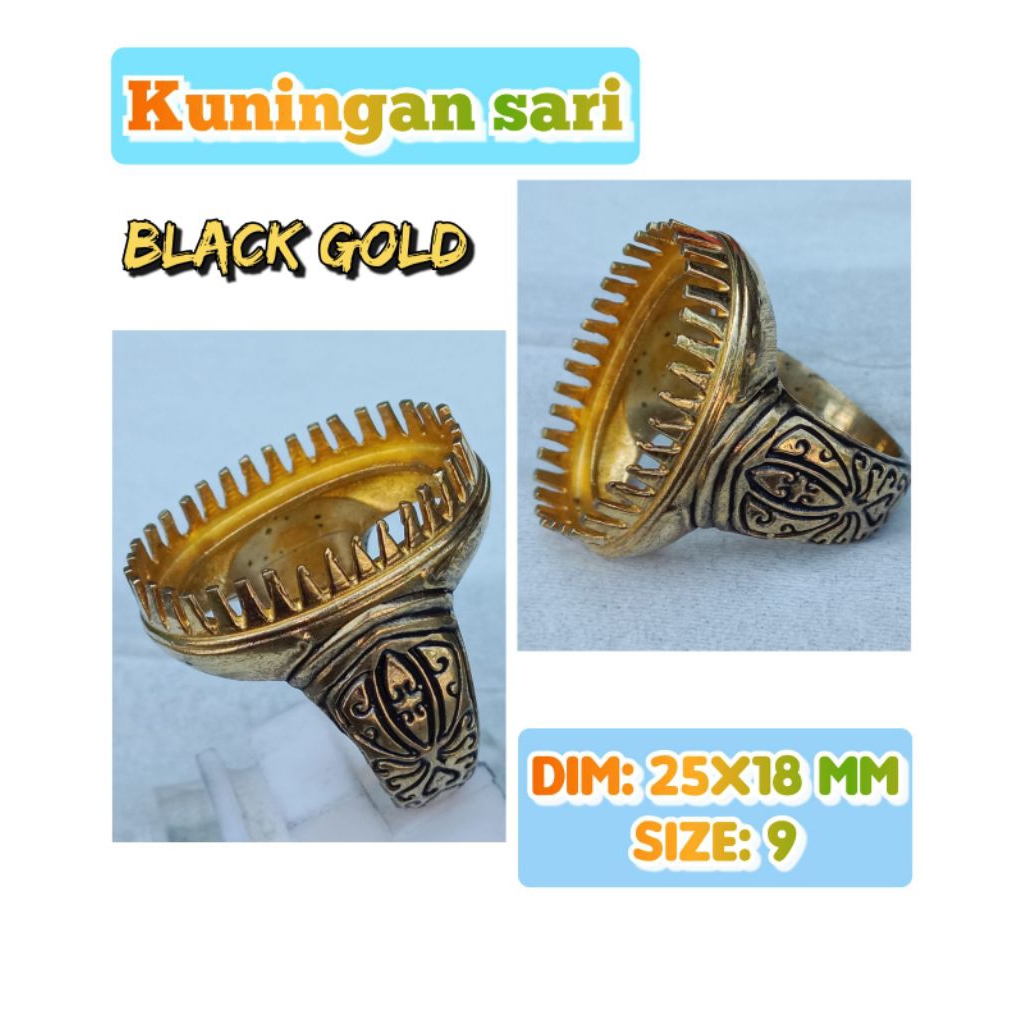 Emban Batu Akik Dan Permata Kuningan Perunggu.66